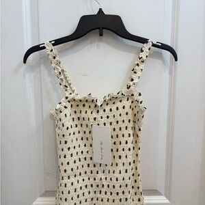 NWT All About May fitted polka dot midi dress